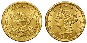 United States of America, 2,50 Dollars 1907, ... 