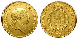 Great Britain, George III, 1/2 Guinea 1804, ... 