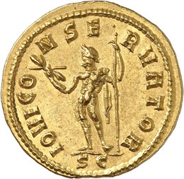 Dioclétien (286-305). Aureus, ... 