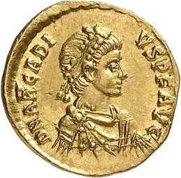 Arcadius (383-408). Tremissis, ... 