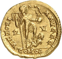 Honorius (393-423). Solidus, ... 