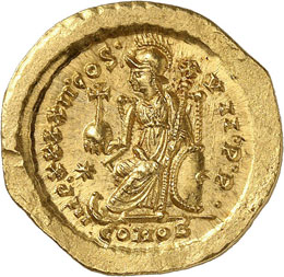 Théodose II (443-450). Solidus ... 