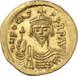 Phocas (602-610). Solidus, ... 