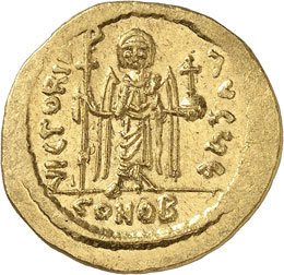 Phocas (602-610). Solidus, ... 