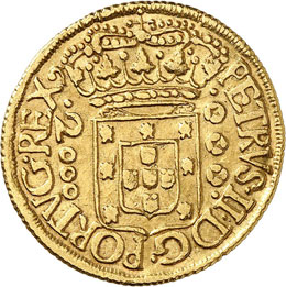 Pierre III (1683-1706). 2.000 Reis ... 