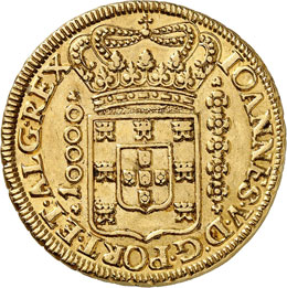 Jean V (1706-1750). 10.000 Reis ... 