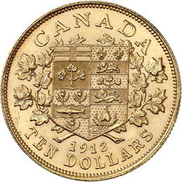 Georges V (1910-1936). 10 dollars ... 
