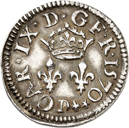 Charles IX (1560-1574). Denier ... 