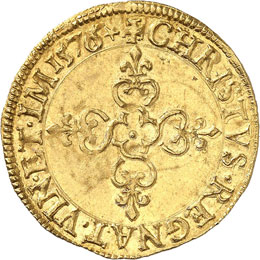 Henri III (1574-1589). Écu d’or ... 