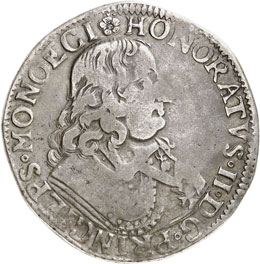 Honoré II (1604-1662). Écu 1650. 