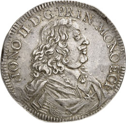 Honoré II (1604-1662). Écu 1652. 