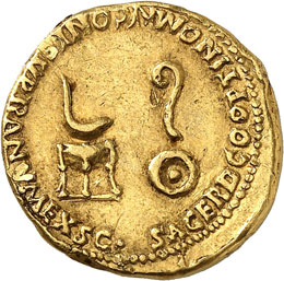 Néron (54-68). Aureus 54, Rome. 