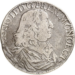 Honoré II (1604-1662). Ecu, 1653. 