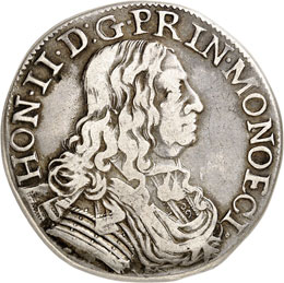 Honoré II (1604-1662). Écu 1654. 