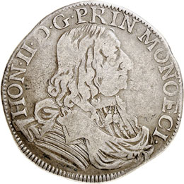 Honoré II (1604-1662). Écu 1654. 