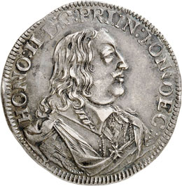 Honoré II (1641-1662). ½ écu ... 