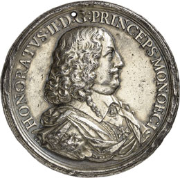 Honoré II (1604-1662). Médaille ... 