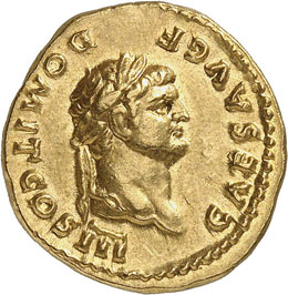 Domitien (81-96). Aureus 75, Rome, ... 