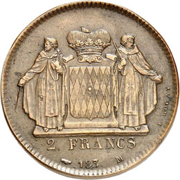 Honoré V (1819-1841). 2 francs, ... 