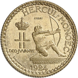 Louis II (1922-1949). 2 francs ... 