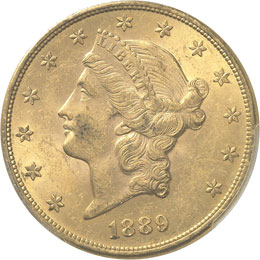 20 dollars Liberté 1889, ... 