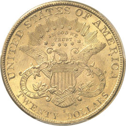 20 dollars Liberté 1891, San ... 