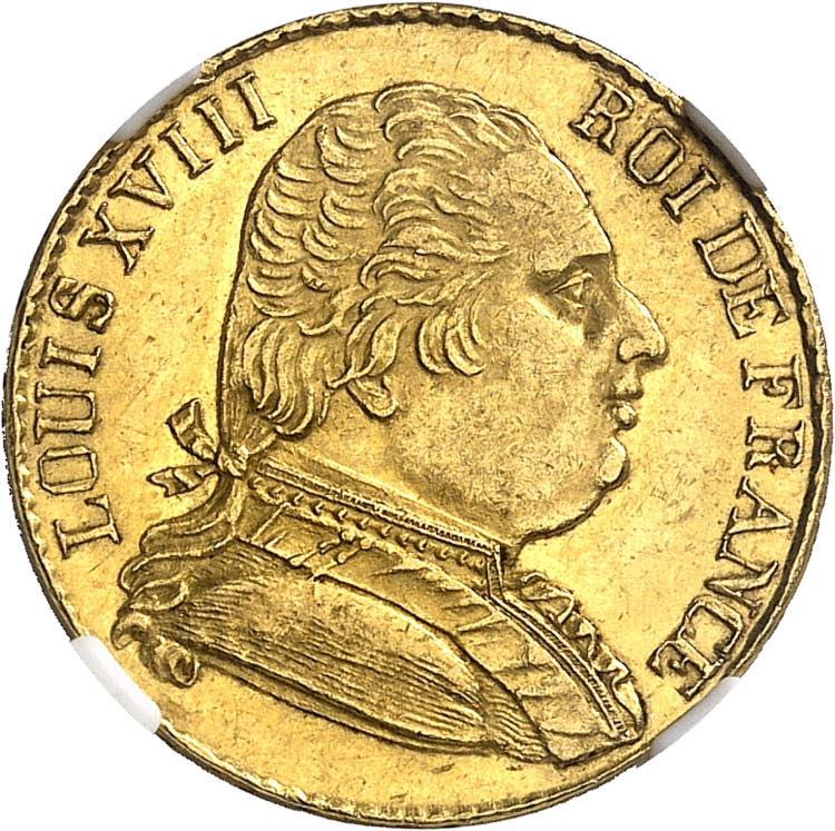 FRANCE Louis XVIII (1814-1824). 20 ... 