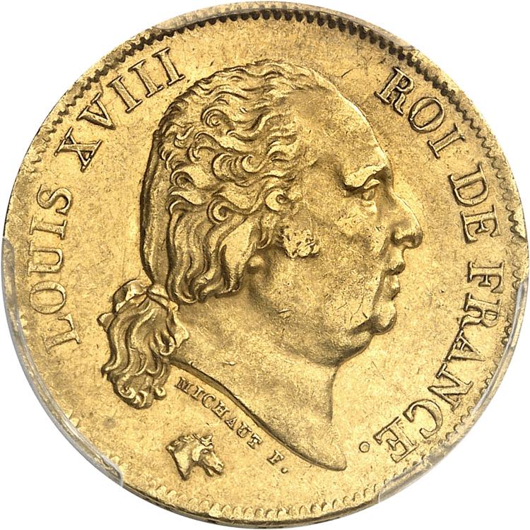 FRANCE Louis XVIII (1814-1824). 40 ... 