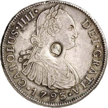 Georges III (1760-1820). 8 reales ... 