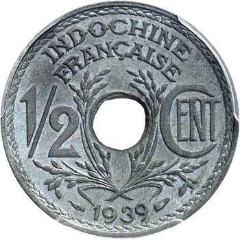 ½ cent zinc 1939. - Av. Bonnet ... 