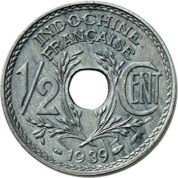 ½ cent zinc 1939. - Av. Bonnet ... 