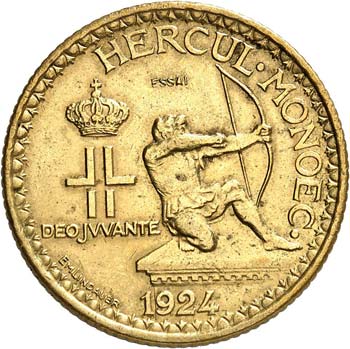 Louis II (1922-1949). 2 francs ... 