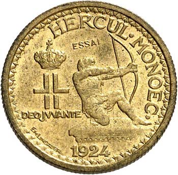 Louis II (1922-1949). 50 centimes ... 