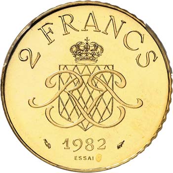 Rainier III (1949-2005). 2 francs ... 