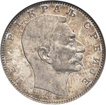 Pierre I (1903-1918). 1 dinara ... 