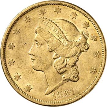 20 dollars Liberté 1861, San ... 