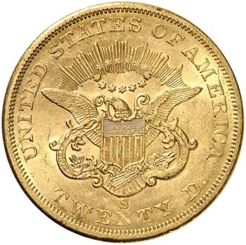 20 dollars Liberté 1861, San ... 