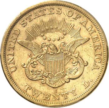 20 dollars Liberté 1863, San ... 