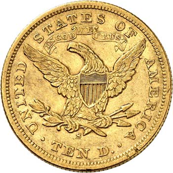 10 dollars Liberté 1872, San ... 