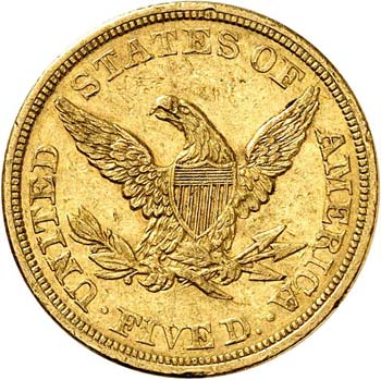 5 dollars Liberté 1843, ... 