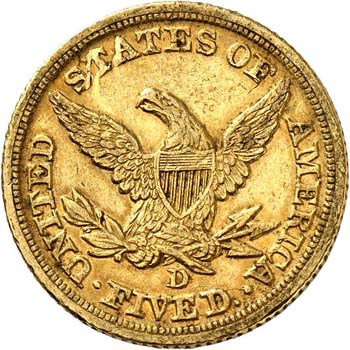 5 dollars Liberté 1847, ... 
