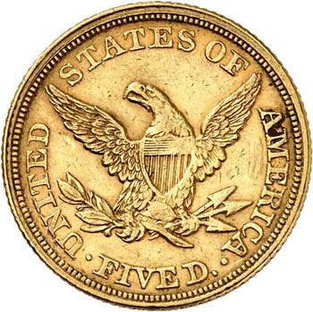 5 dollars Liberté 1852, ... 