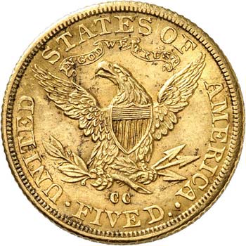 5 dollars Liberté 1891, Carson ... 