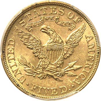 5 dollars Liberté 1898, ... 