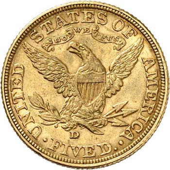 5 dollars Liberté 1907, Denver. - ... 