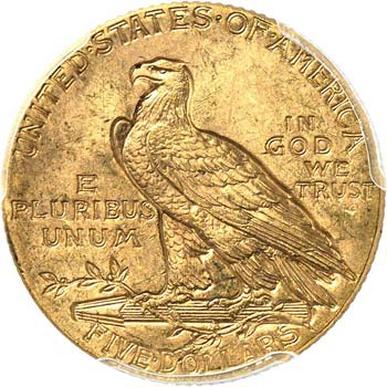 5 dollars Indien 1909, ... 