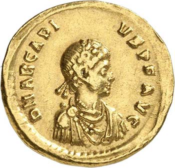 Arcadius (383-408). Solidus. - Av. ... 