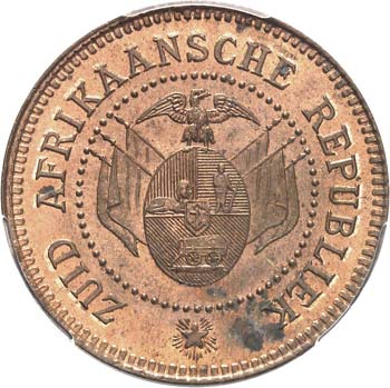 Colonie de Transvaal. Penny 1874, ... 