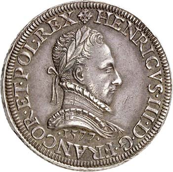Henri III (1574-1589). Teston ... 