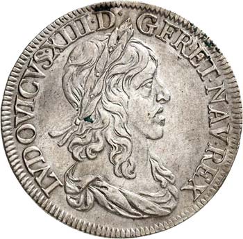 Louis XIII (1610-1643). ½ écu à ... 